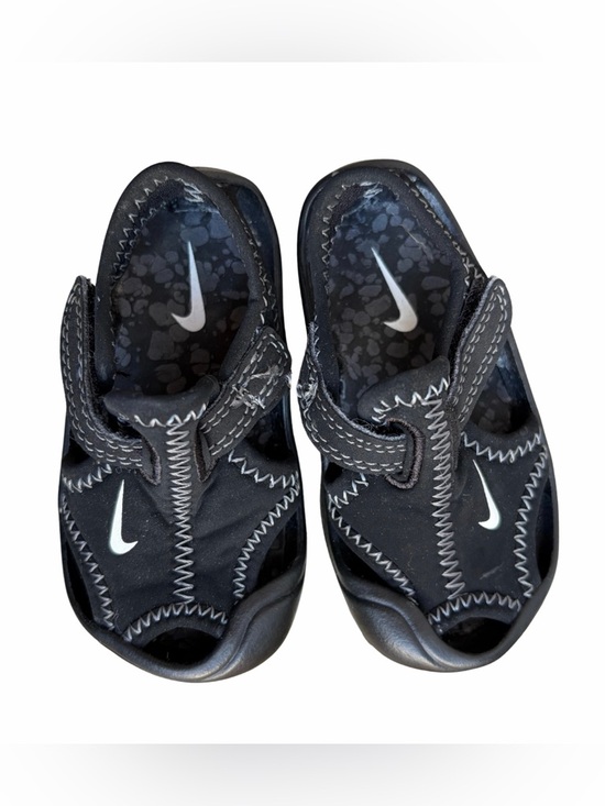 Nike Other - Nike Black Baby/Toddler Velcro Sport Sandals with White Swoosh Size 3C